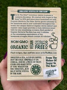 #InTheRaw #Organic Stevia #food #foodie #ad