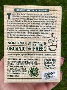 #InTheRaw #Organic Stevia #food #foodie #ad