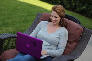 woman at laptop