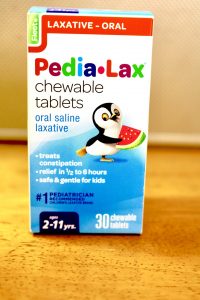 Box of Pedia-Lax laxative
