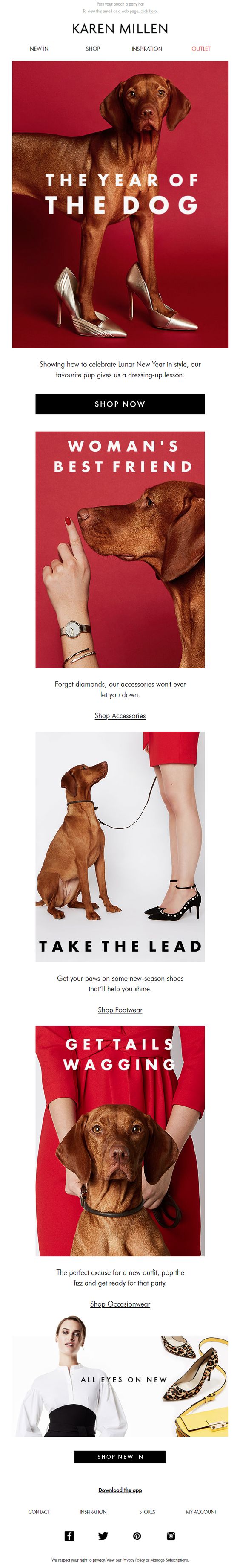 Year of the Dog New Year #Emma #NewYear #email #Marketing #ad