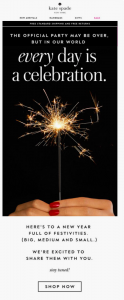 Kate Spade New Year #Emma #NewYear #email #Marketing #ad
