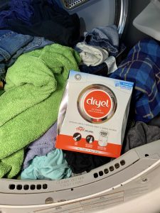 Dryel Dry Cleaning at Home in Dryer #Dryel #clean #cleaning #home #laundry #ad
