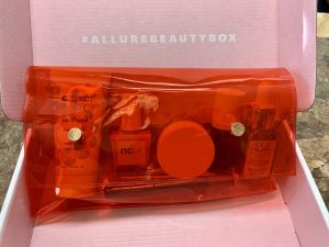 box holding beauty products