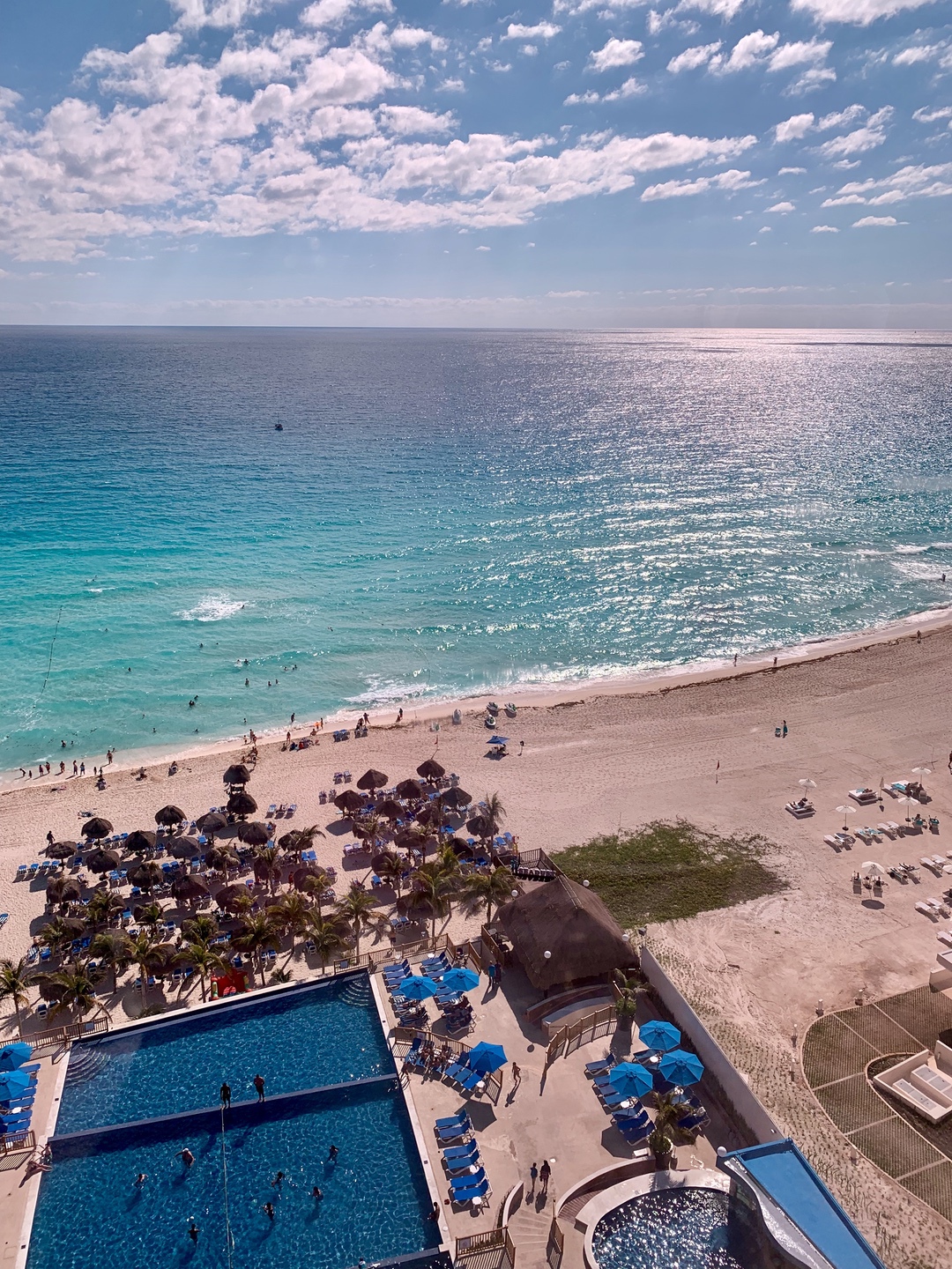 view from Atlantis restaurant at seadust cancun family resort