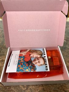 box holding beauty products