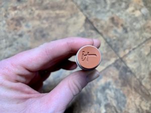 a close up of a lipstick