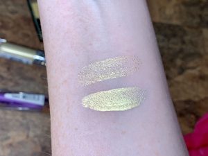 gold eyeshadow swatch