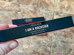 Box with liquid lipstick