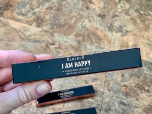 Box with liquid lipstick