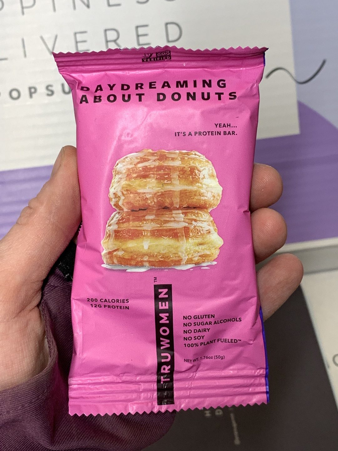 Truwomen Daydreaming About Donuts Plant Fueled Protein Bar
