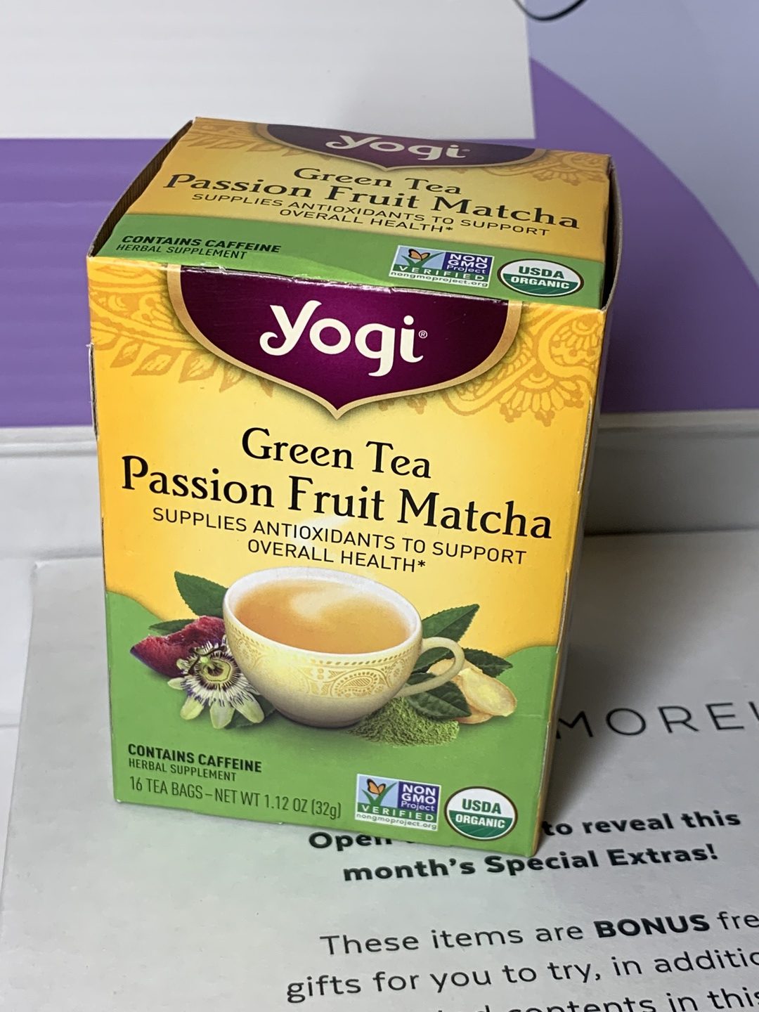 Yogi Green Tea Passion Fruit Matcha Tea