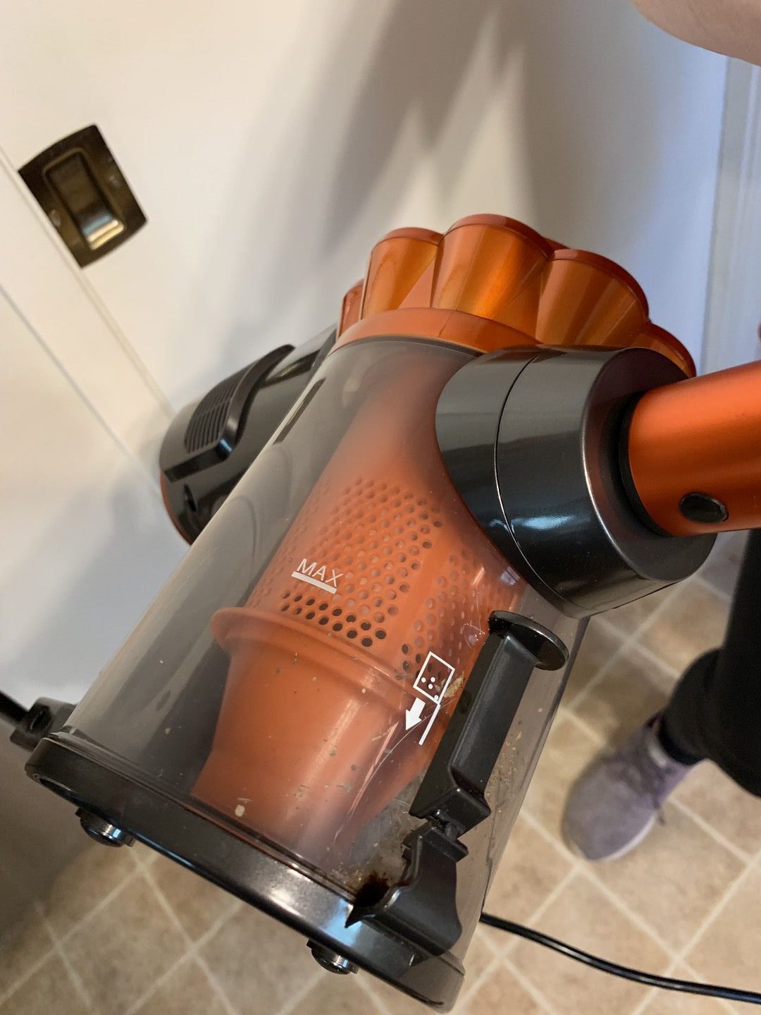 dustbin of vacuum cleaner