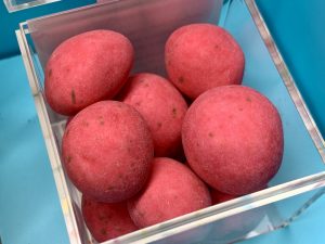 pink candy balls