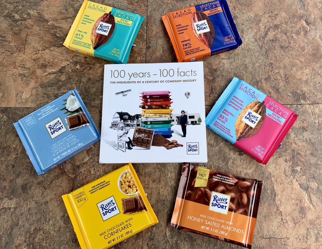 Chocolate packages with book