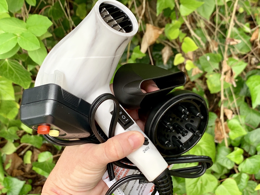 SUTRA PROFESSIONAL MINI TRAVEL BLOW DRYER - SOFT TOUCH MARBLE