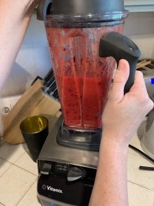 Pureed plums