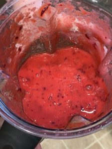 Pureed plums