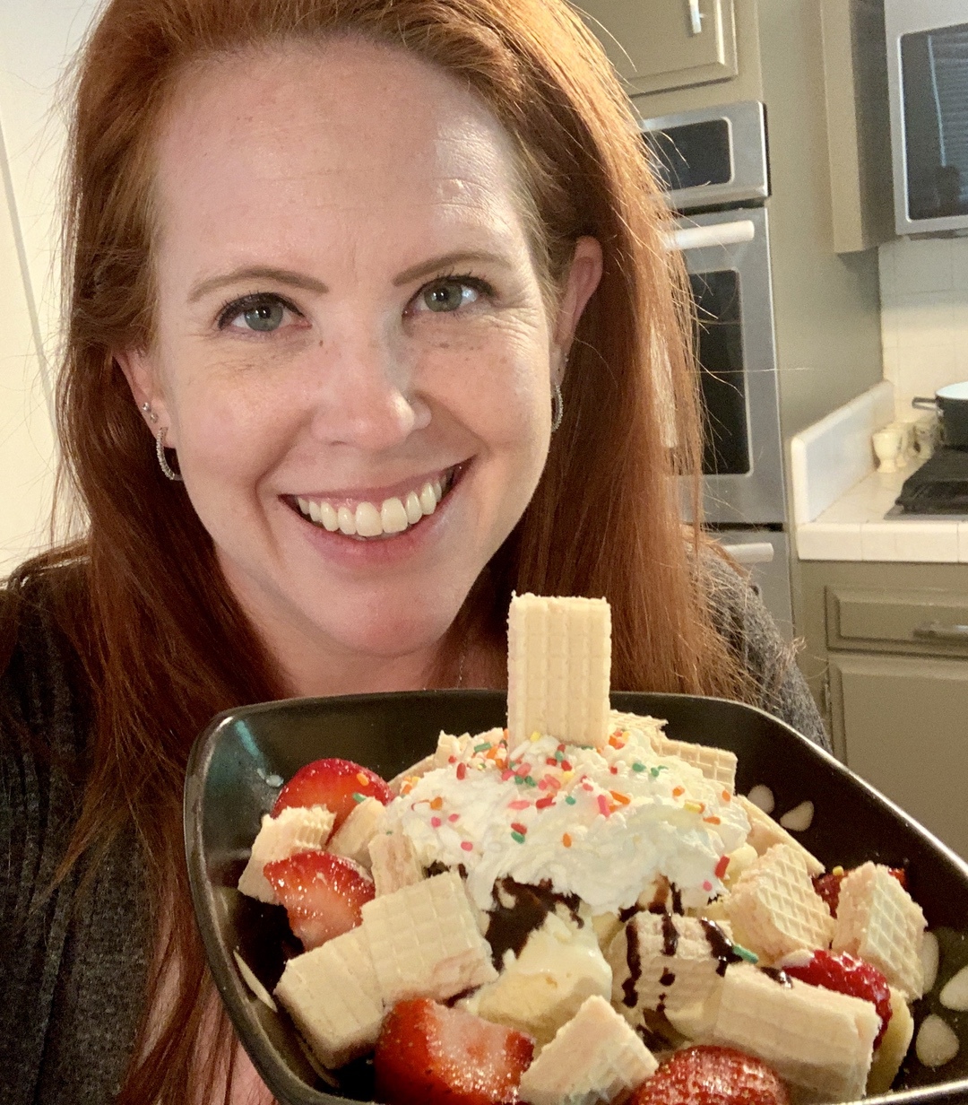 National Ice Cream Day Strawberry Wafer Banana Split