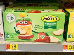 Mott's Clear Applesauce Pouches