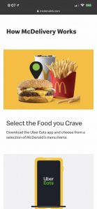 McDonald's Halloween Dinner with McDelivery