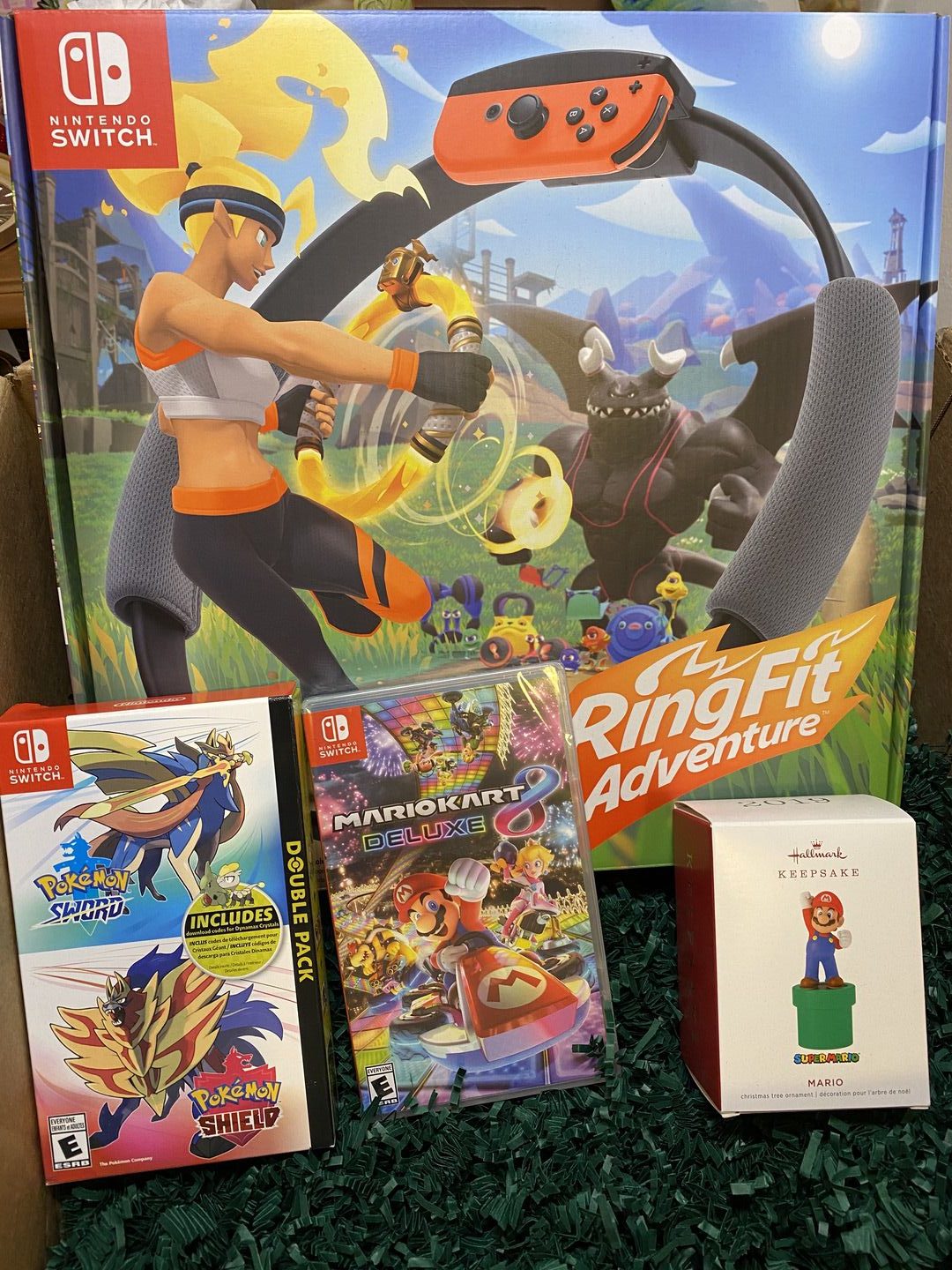 Nintendo Switch MarioKart Pokemon Sword and Pokemon Shield