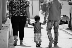 family holding hands