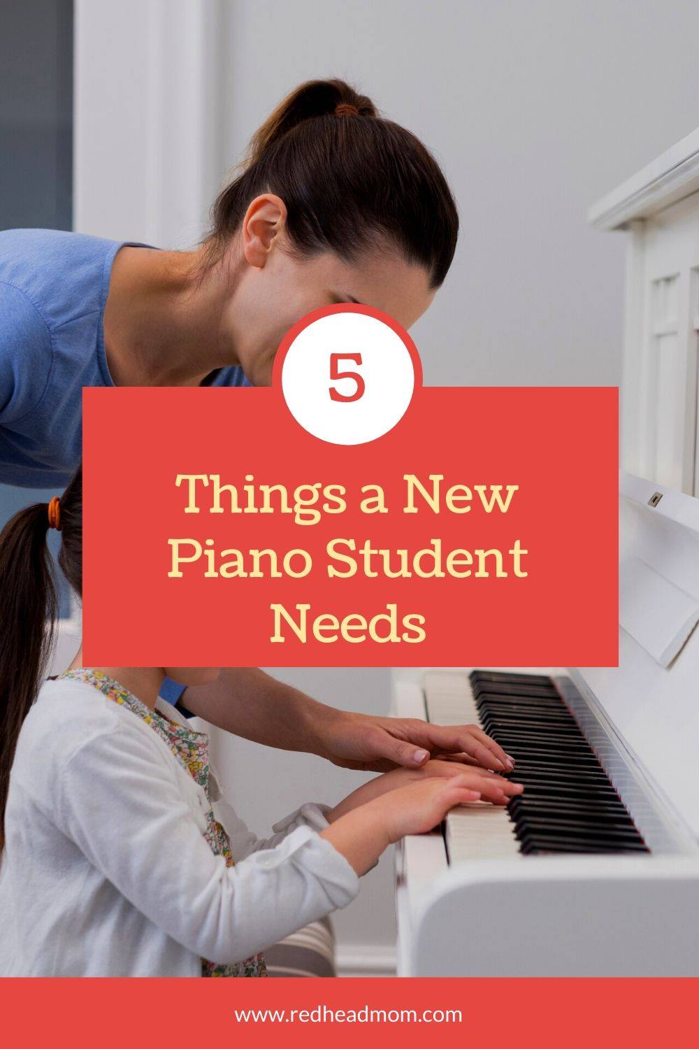 piano student and teacher