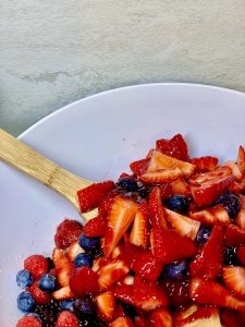 Strawberries blueberries blackberries and raspberries