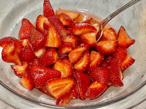 Bowl of strawberries