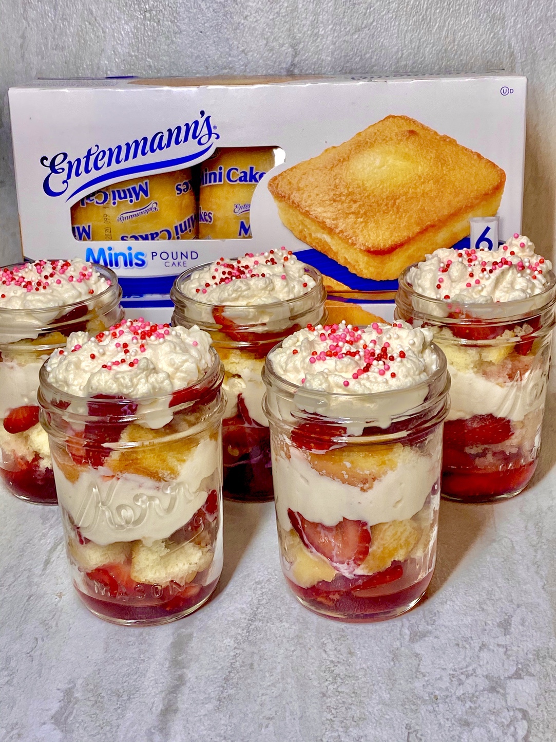 Strawberry Shortcake in a Jar Recipe with Entenmann's + GIVEAWAY