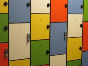 Colorful lockers