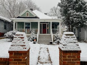 House in the Winter Weather Snow