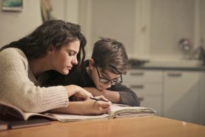 Teen in School