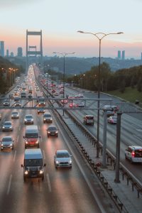 Three-way car accidents driving