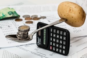 money calculator potato coins cost of living