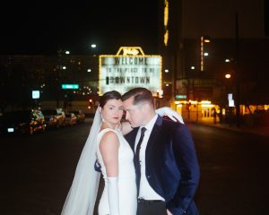 Newlyweds in Las Vegas