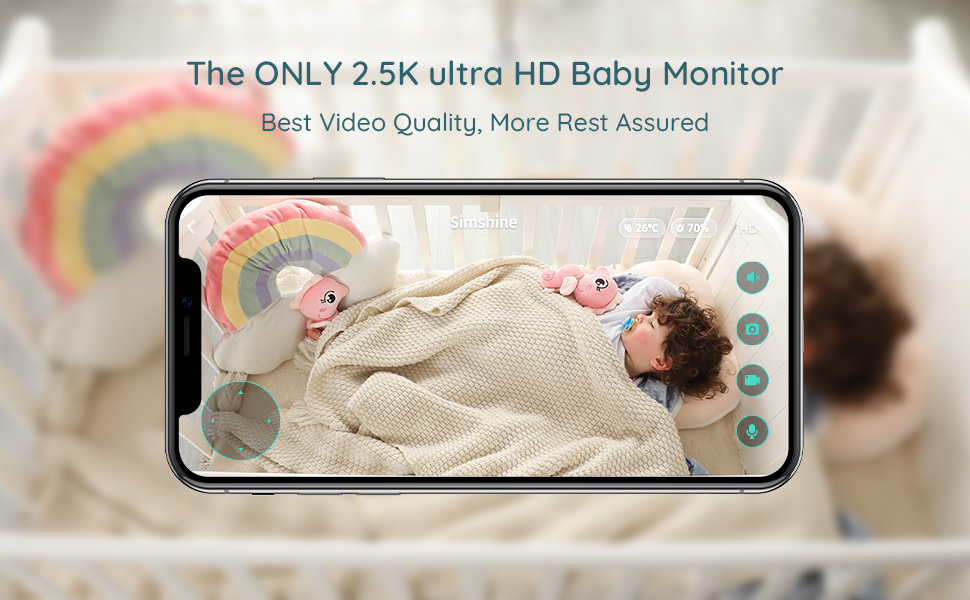 Simshine Baby2 Wireless AI Baby Monitor