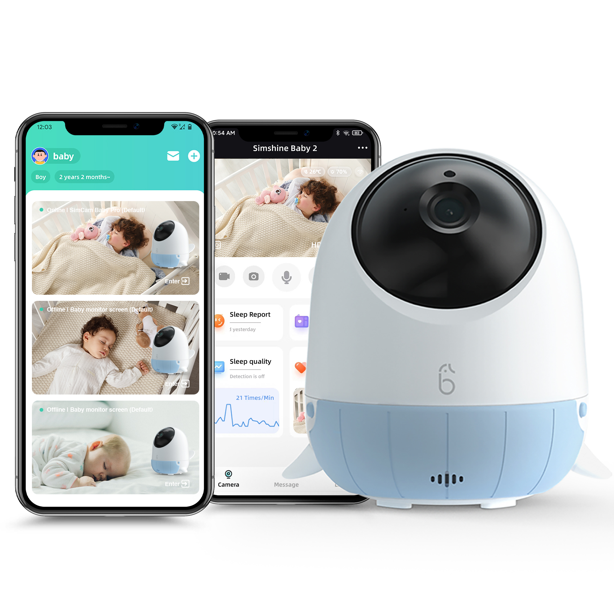 Simshine Wireless AI Baby Monitor Baby2