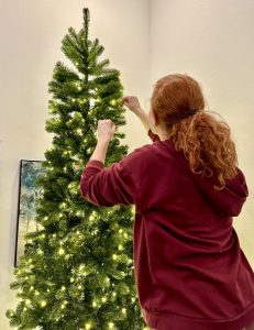 King of Christmas Tree artificial Douglas Fir Slim with Lights