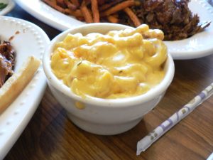 A bowl of macaroni and cheese