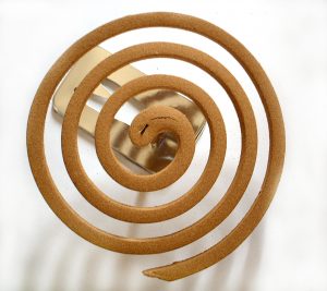A round insect repellent