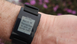 A close up of a smartwatch