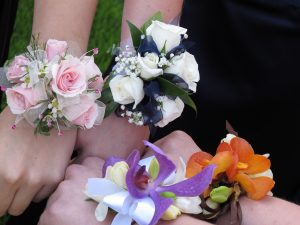A hand holding a flower