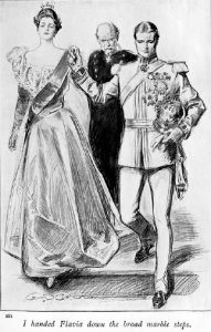 drawing of proper man and woman