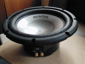 A close up of a speaker