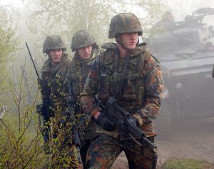 A man wearing a military uniform