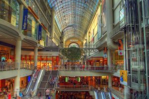 A store inside of a building