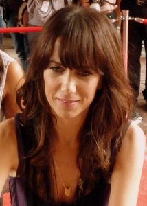 A woman looking at the camera