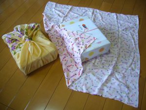 A bag sitting on top of a bed